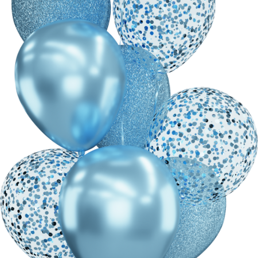 Aqua Blue Balloons