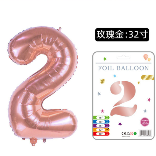 Foil Number Balloons