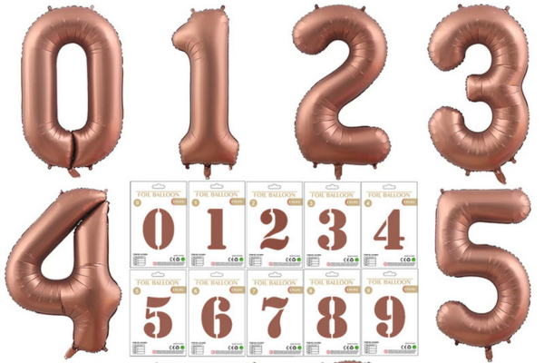 Big Number Balloons