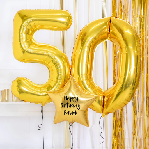 Birthday Number Balloons