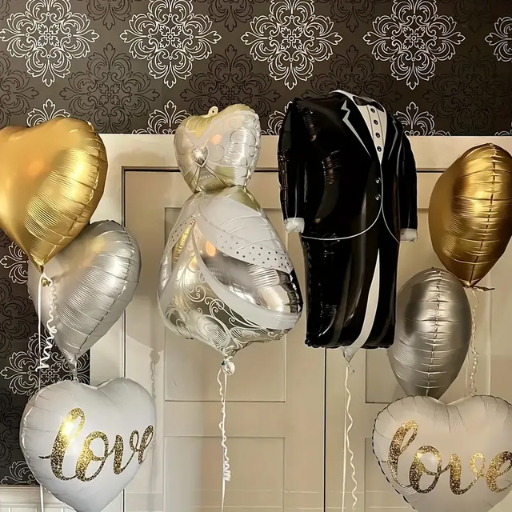 Foil Wedding Balloons