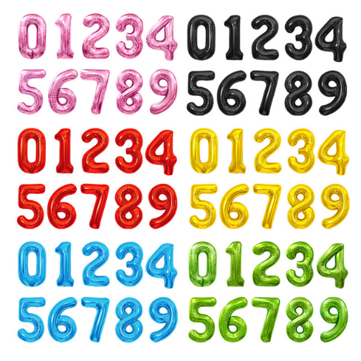 Mini Number Balloons