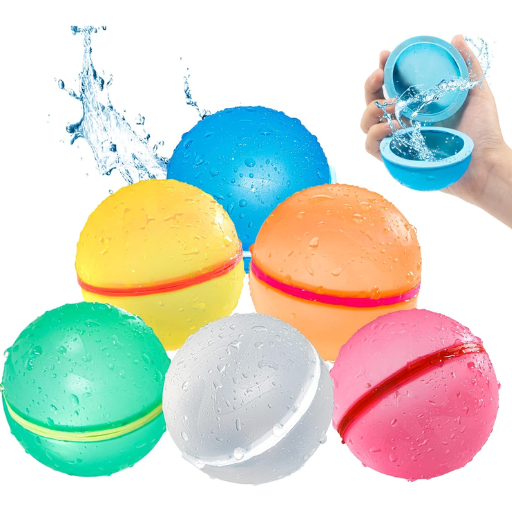 What are the benefits of using reusable magnetic water balloons?