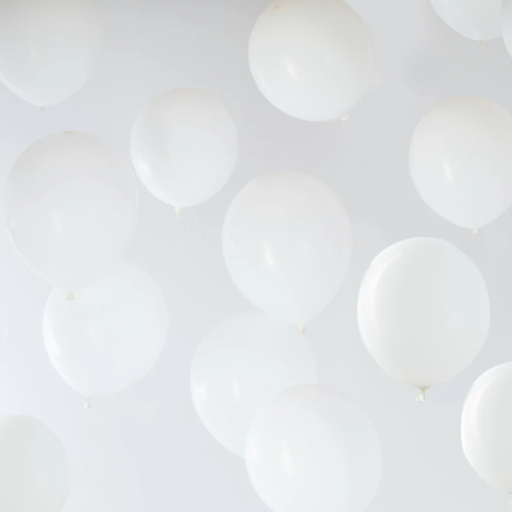 White Latex Balloons