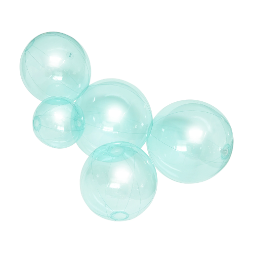 aqua balloons clear