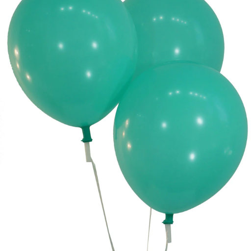 aqua green balloons
