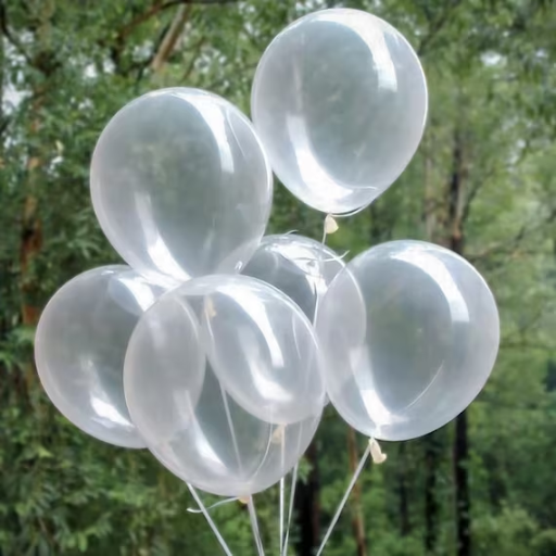 clear latex balloons