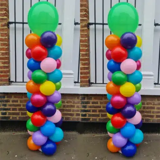 Step-by-Step Instructions for Making a Spiral Balloon Column