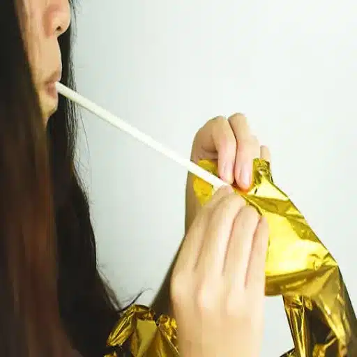 how to blow aluminum foil balloon