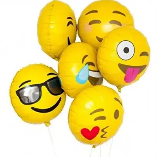 balloons with pictures on them