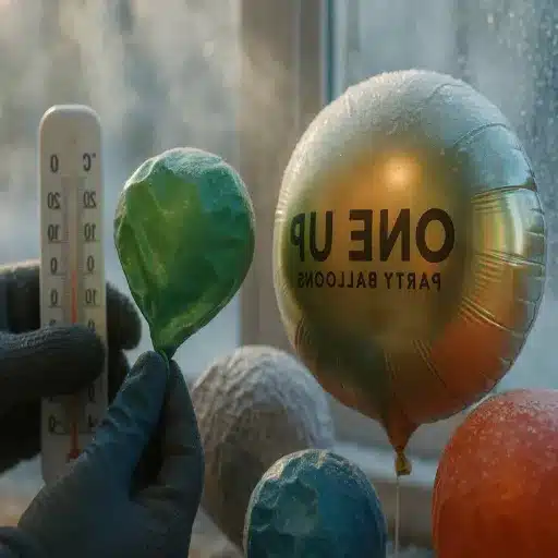 do helium balloons deflate in the cold
