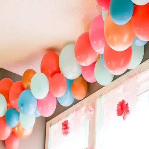 how to make a straight balloon garland