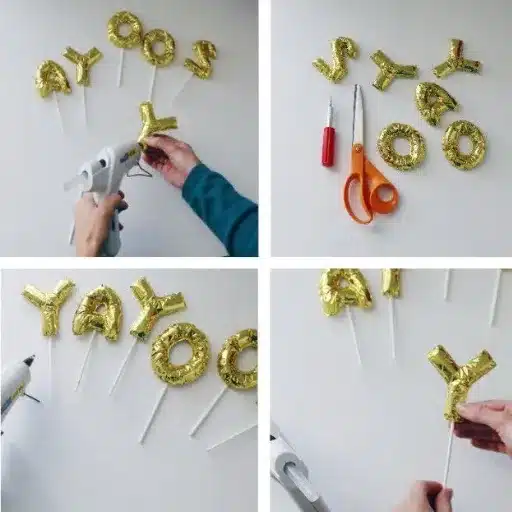 DIY Projects with Balloon Letters