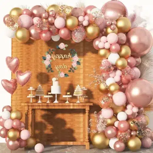 How to Inflate and Arrange Rose Gold Balloons