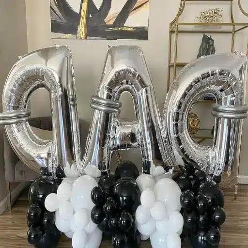 Tips for Displaying Silver Letter Balloons