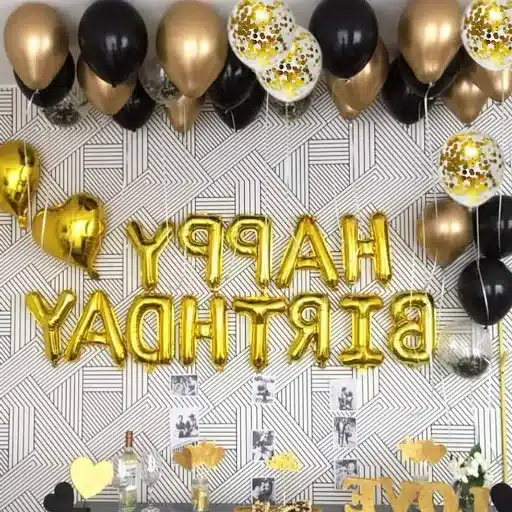 birthday alphabet balloons