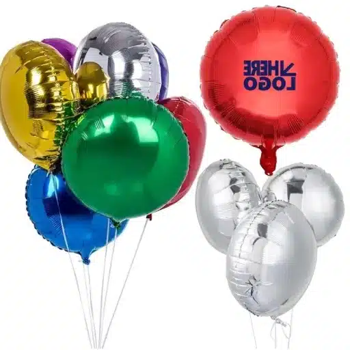brand visibility with logo balloons