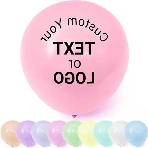 custom logo latex balloons