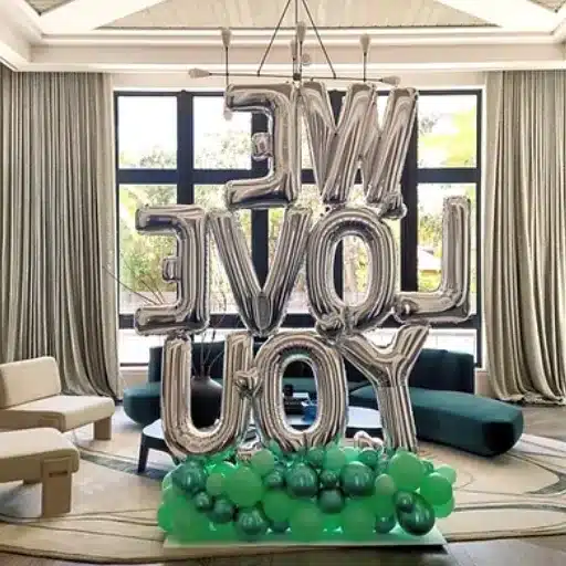 large letter balloons