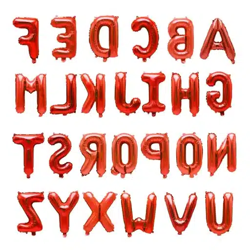 mini letter balloons