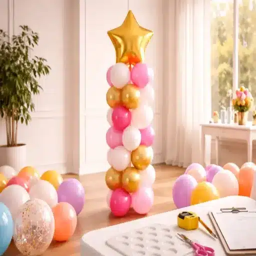 Balloon Count Chart: How Many Balloons You Need by Column Height