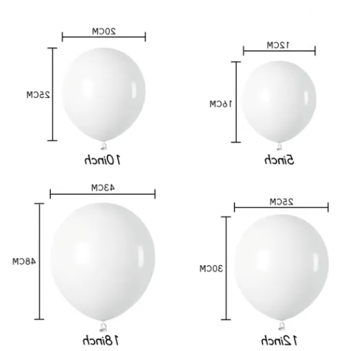 What Size Balloons Do You Need? (Balloon Size Chart)