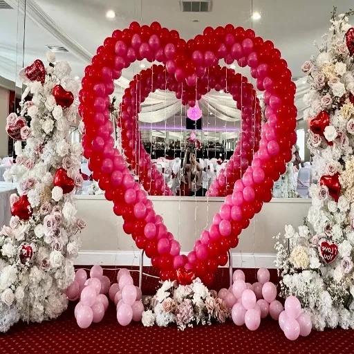 Valentine's Day balloon decorations