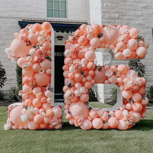 balloon letters and numbers ideas